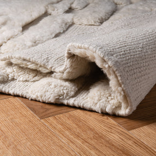 Ivory Glacier - Luxury Shag Moroccan Rug