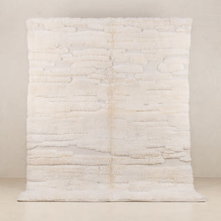 Ivory Glacier - Luxury Shag Moroccan Rug