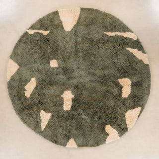 Soldier Round - Luxury Shag Moroccan Rug