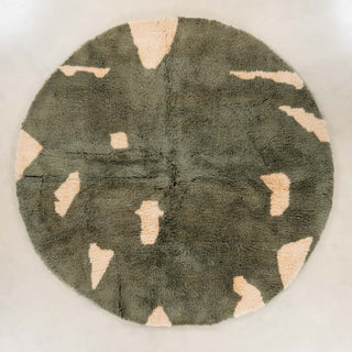 Soldier Round - Luxury Shag Moroccan Rug