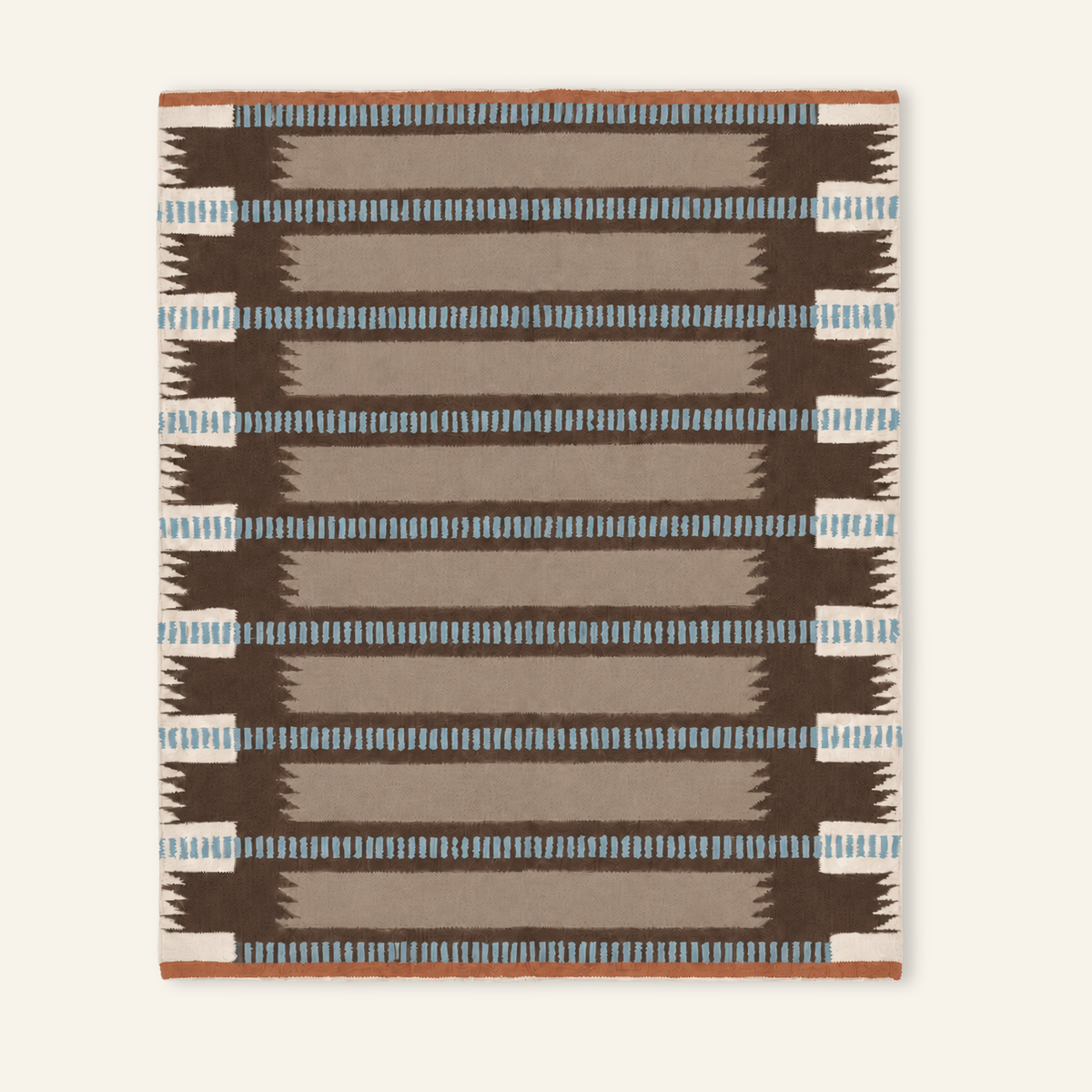 Madar Chocolate Taupe - Flatweave Moroccan rug