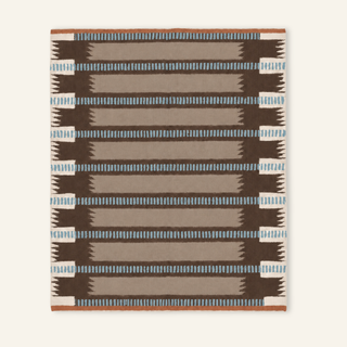 Madar Chocolate Taupe - Flatweave Moroccan rug