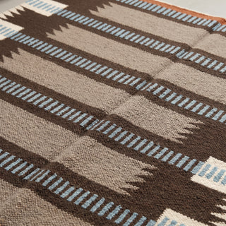 Madar Chocolate Taupe - Flatweave Moroccan rug