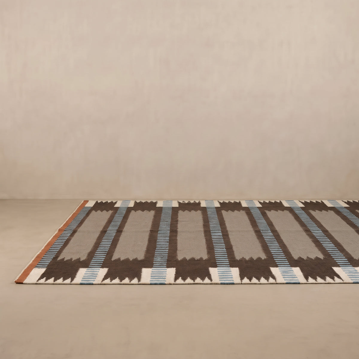Madar Chocolate Taupe - Flatweave Moroccan rug