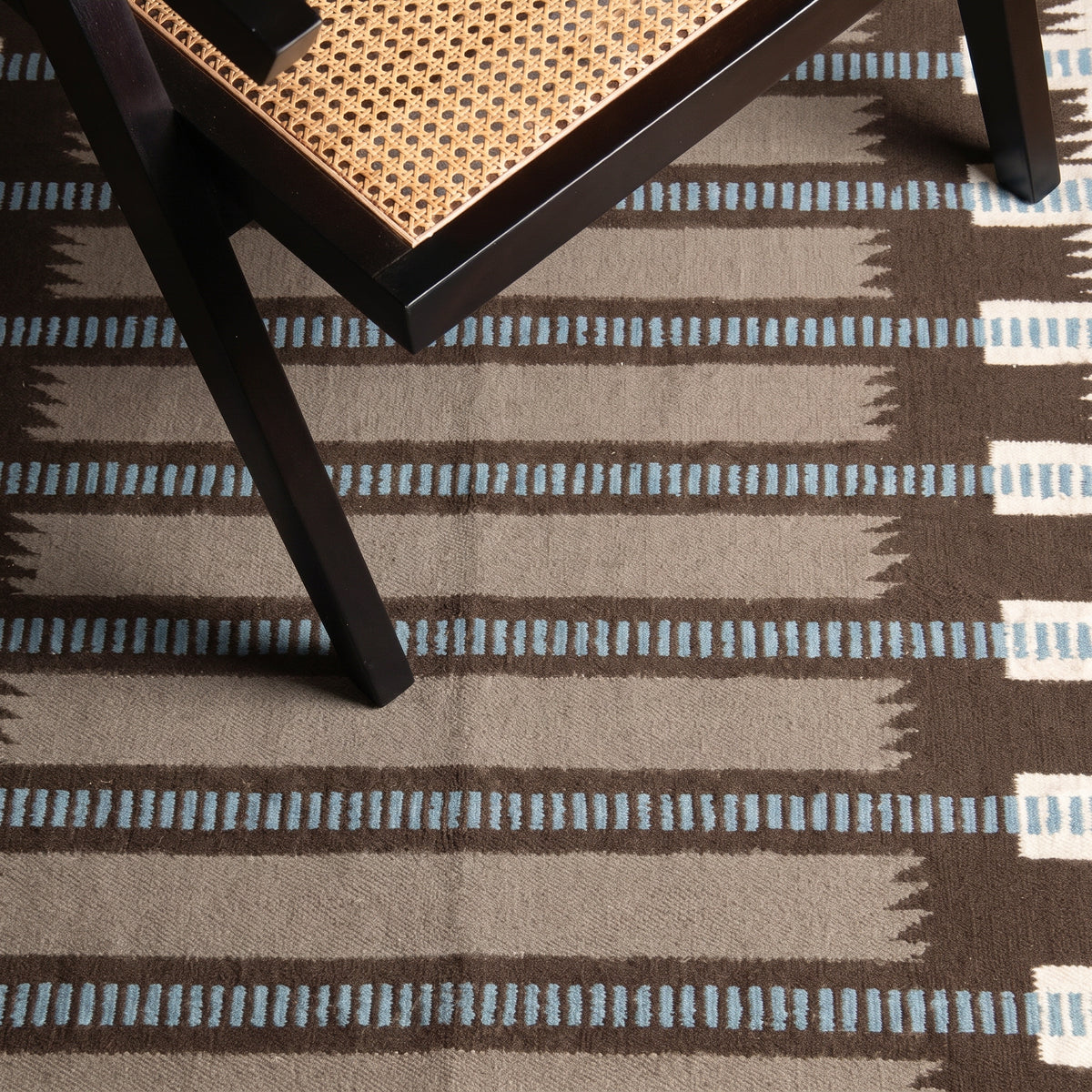 Madar Chocolate Taupe - Flatweave Moroccan rug