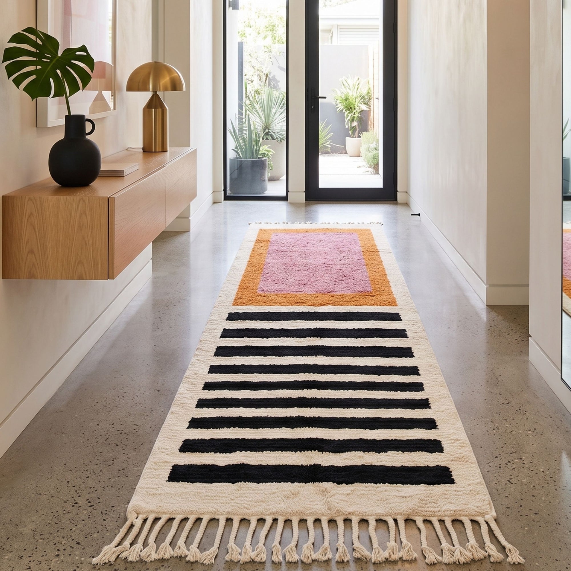 Kenza - Shag Moroccan runner rug