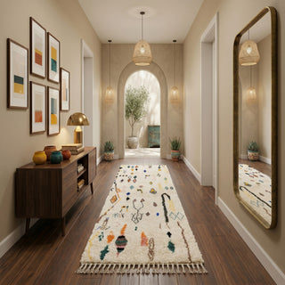 Nassij - Shag Moroccan runner rug