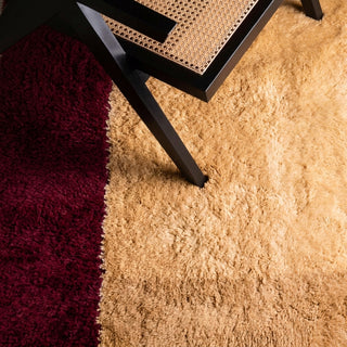 Natural Strips - Luxury Shag Moroccan Rug