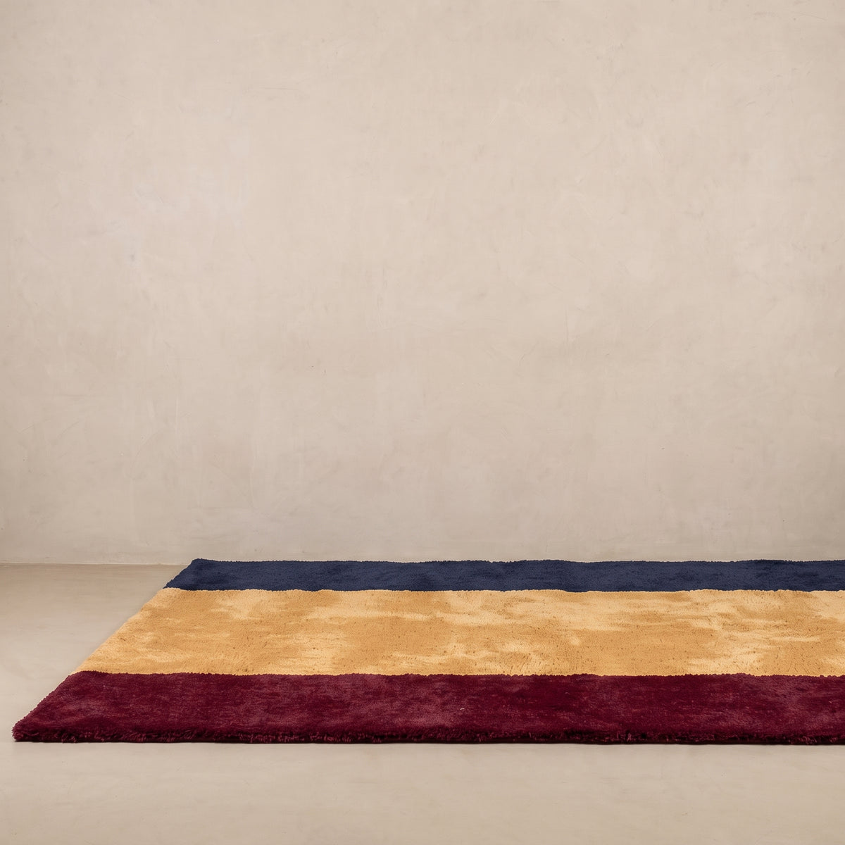 Natural Strips - Luxury Shag Moroccan Rug