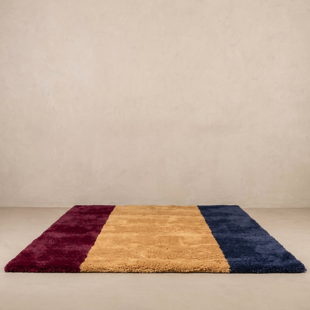 Natural Strips - Luxury Shag Moroccan Rug