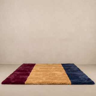 Natural Strips - Luxury Shag Moroccan Rug