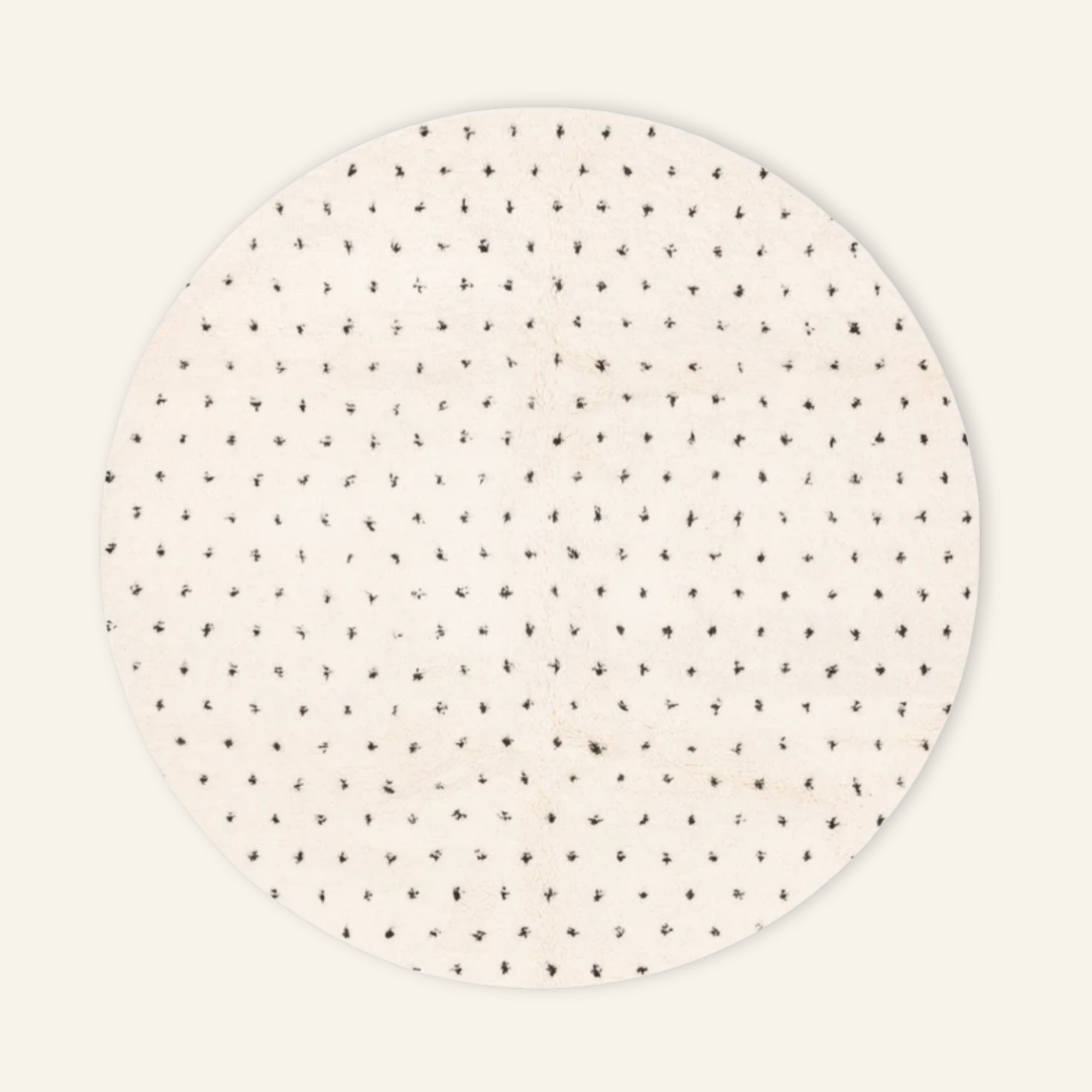 Noujoum Round - Shag Moroccan rug