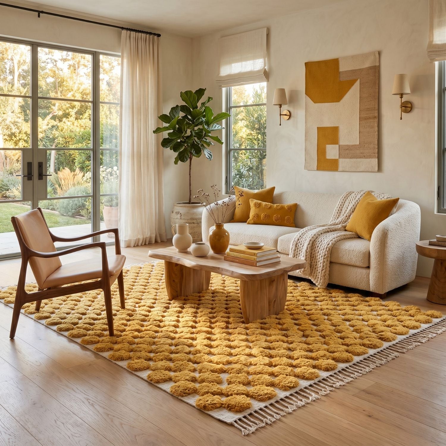 Nowara Sunlight - Shag Moroccan rug