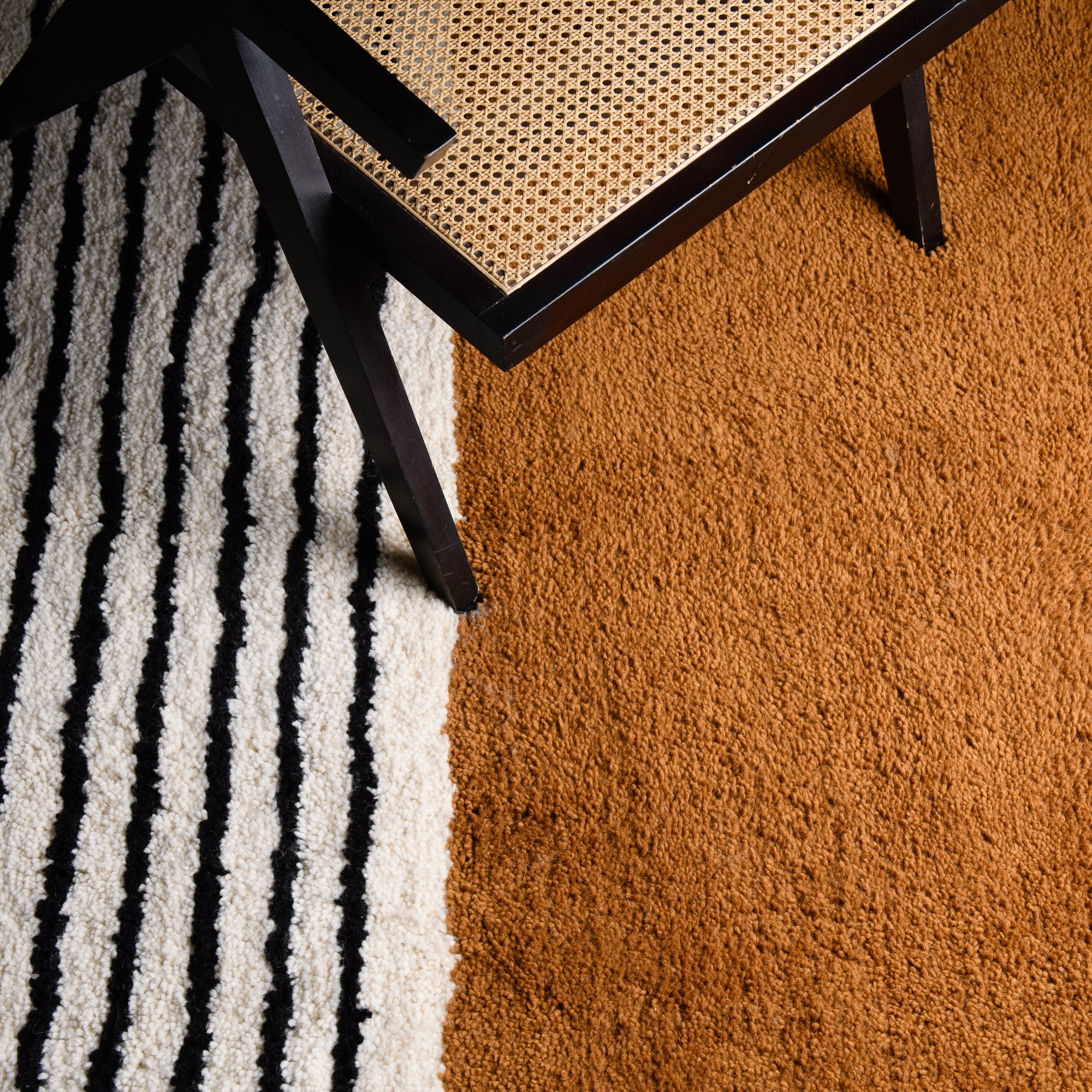 Rabab Hazel Brown - Shag Moroccan rug