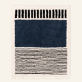 Rabab Navy Blue - Shag Moroccan rug