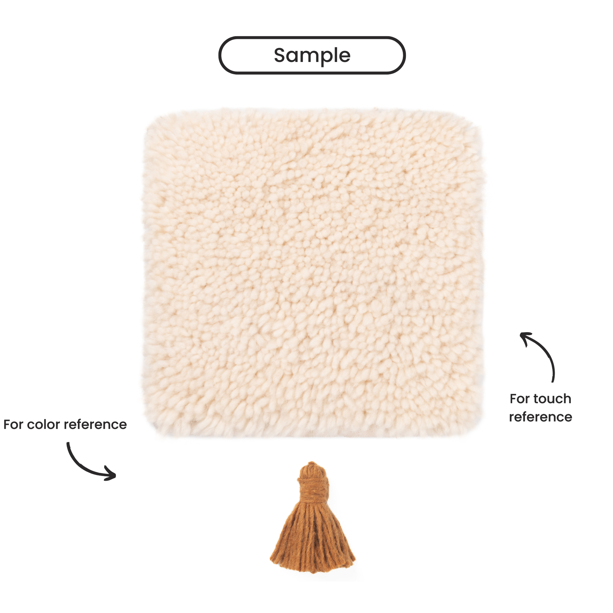 Rabab Hazel Brown - Shag Moroccan rug