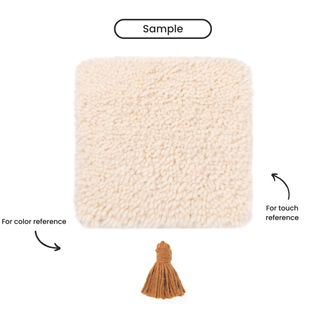 Rabab Hazel Brown - Shag Moroccan rug