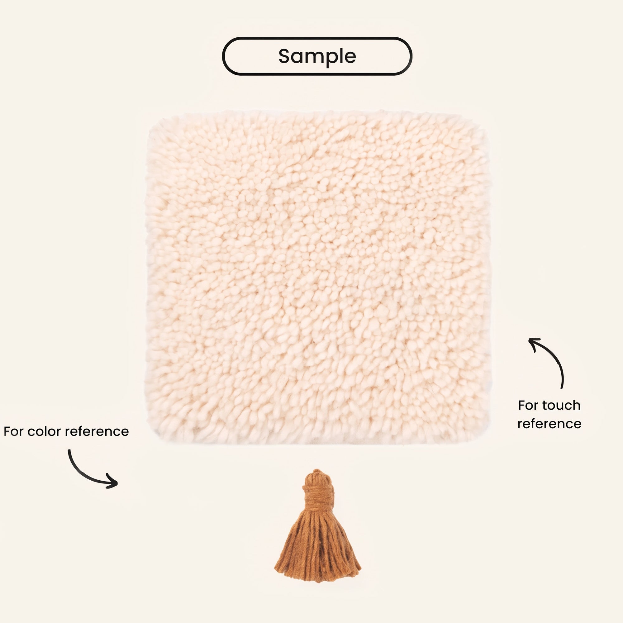 Rabab Hazel Brown - Shag Moroccan rug