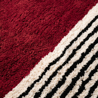 Rabab Oxblood - Shag Moroccan rug