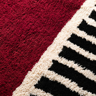 Rabab Oxblood - Shag Moroccan rug