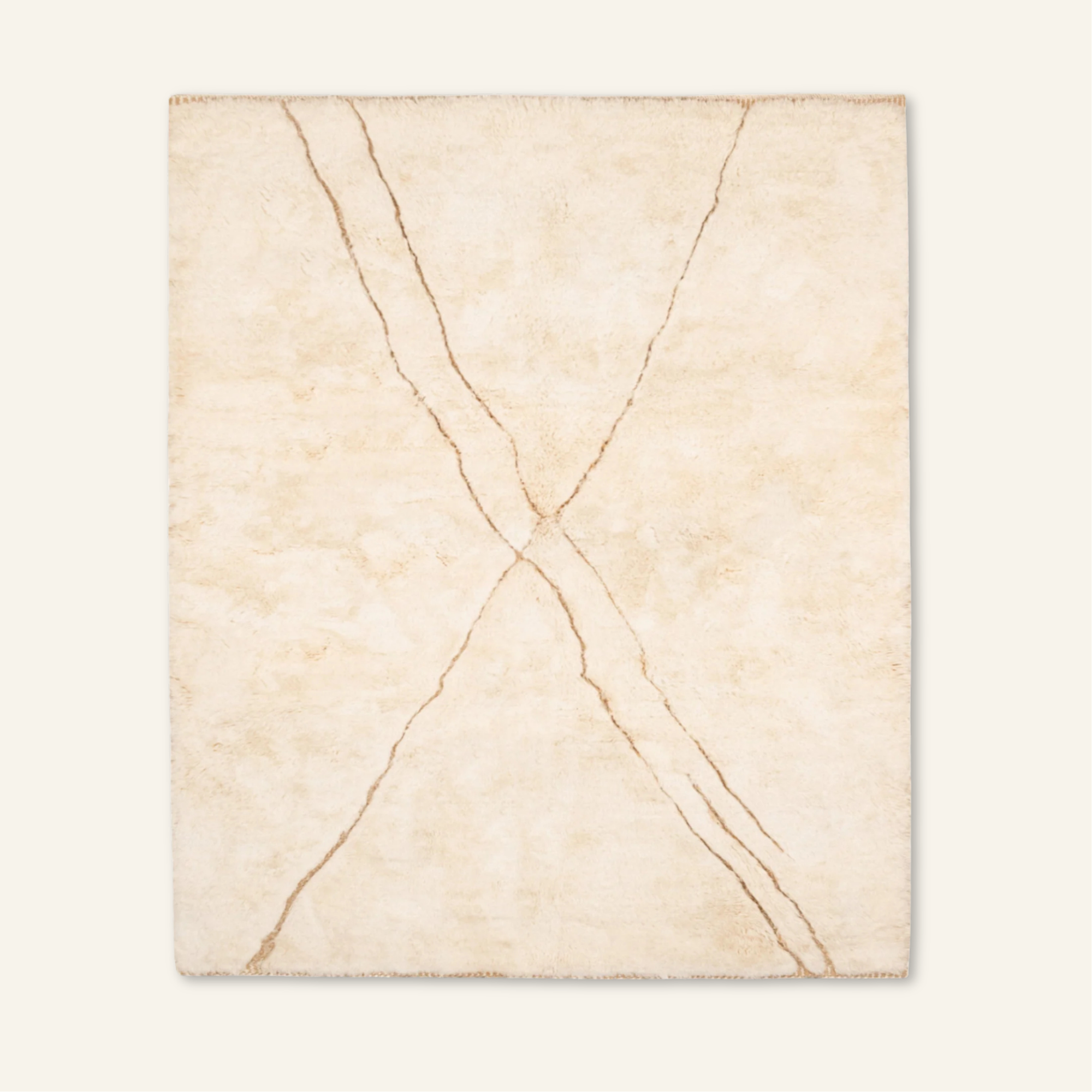 Rivers Intersection - Luxury Shag Moroccan Rug