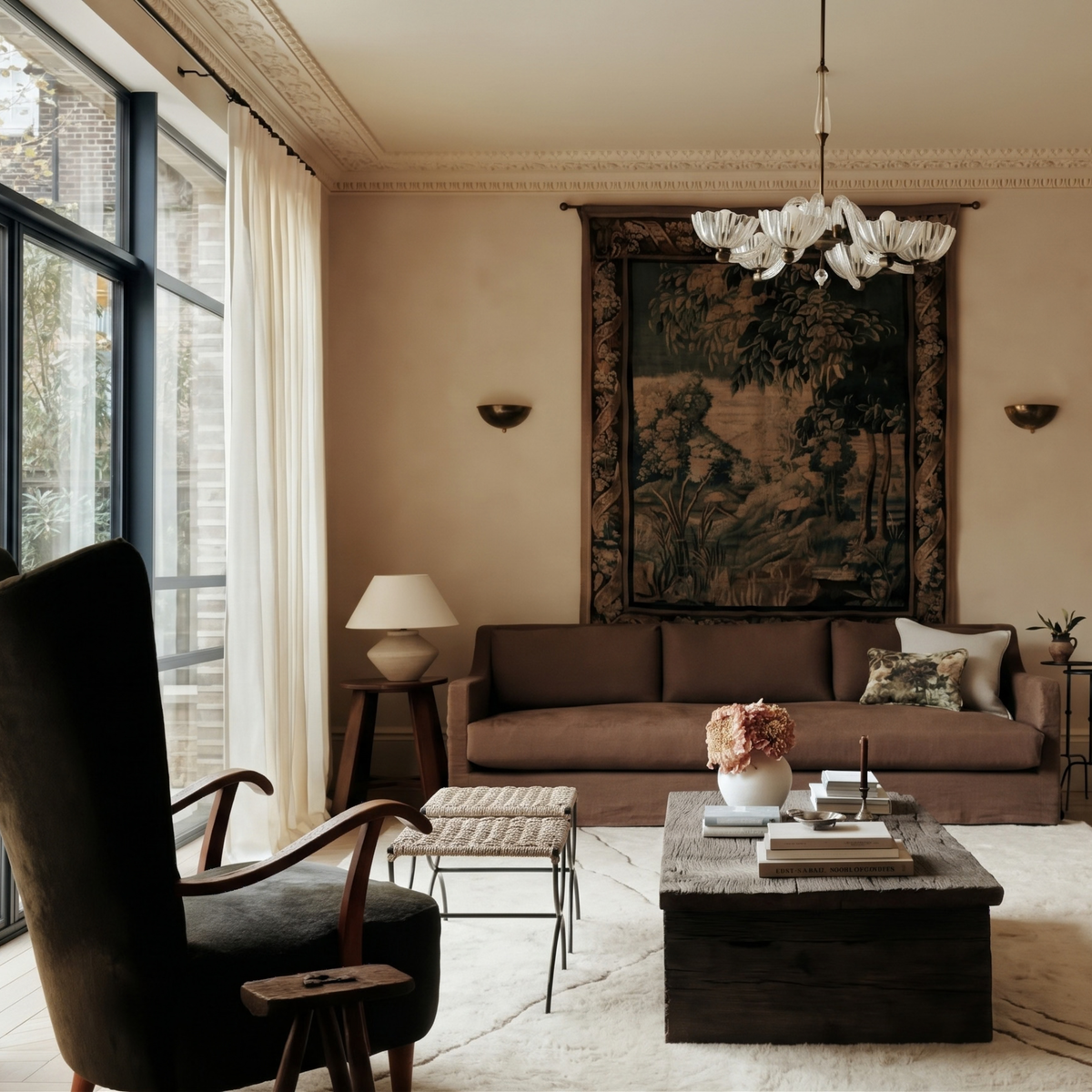 Rivers Intersection - Luxury Shag Moroccan Rug