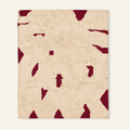 Soldier Burgundy Beige - Luxury Shag Moroccan Rug