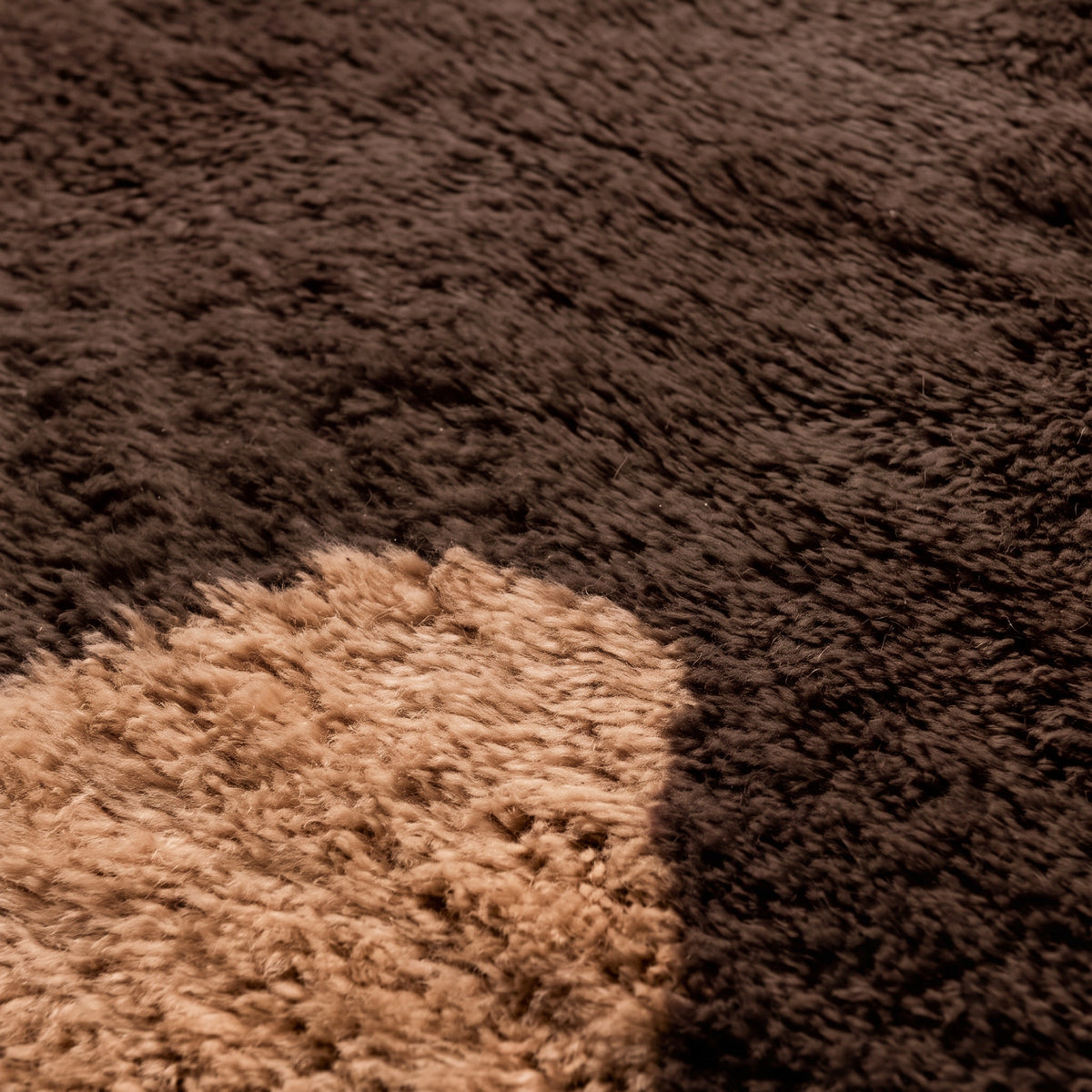 Soldier Espresso Cacao - Luxury Shag Moroccan Rug