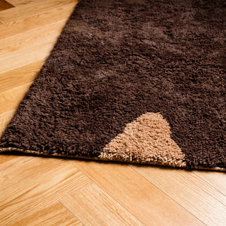 Soldier Espresso Cacao - Luxury Shag Moroccan Rug