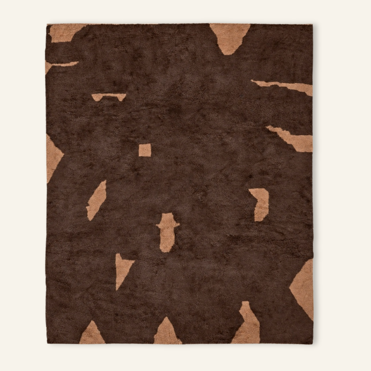 Soldier Espresso Cacao - Luxury Shag Moroccan Rug
