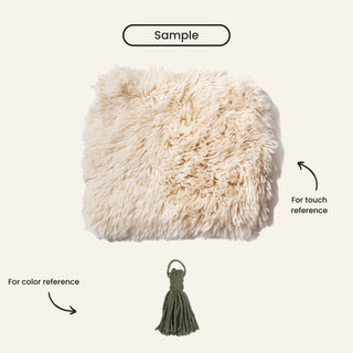 Soldier Round - Luxury Shag Moroccan Rug