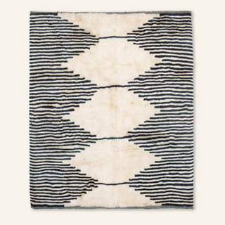 Symmetrical Connexion - Luxury Shag Moroccan Rug