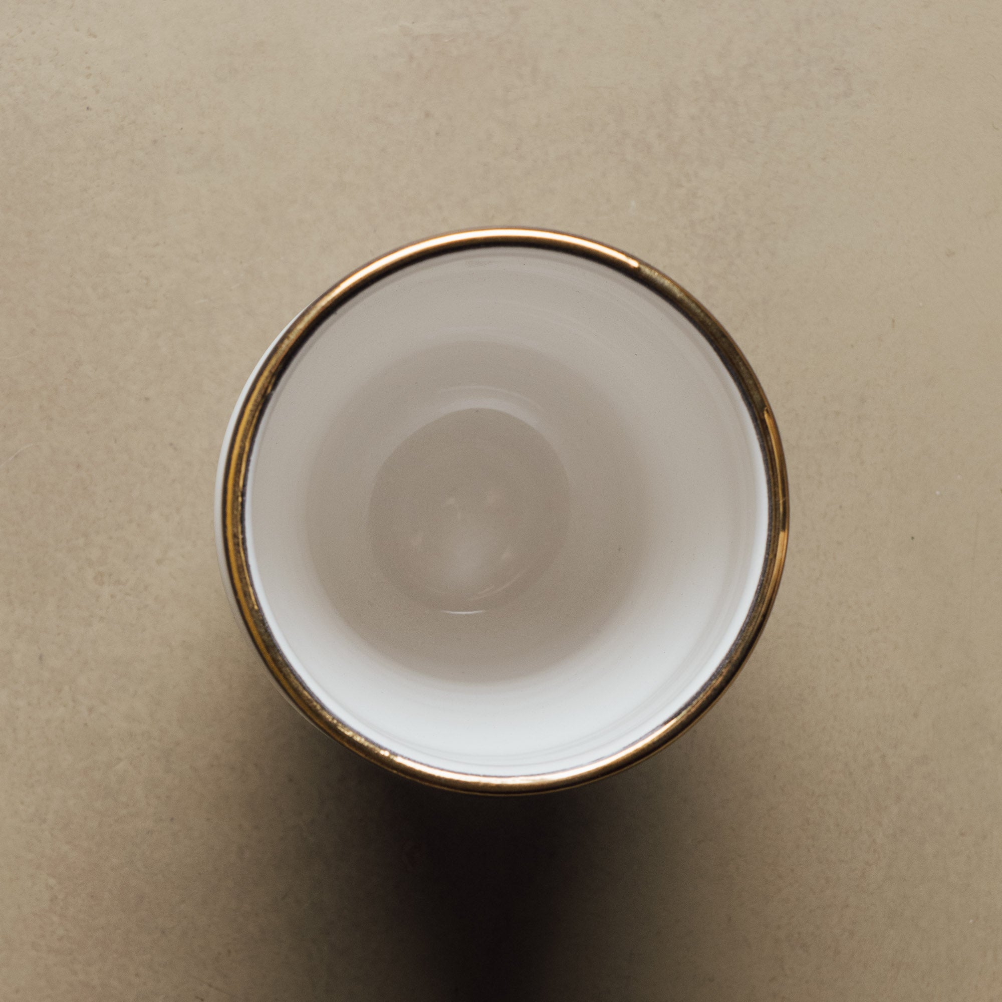 Fez Noir Cup - Moroccan Dinnerware Adorned with 12 Carat Gold Accents