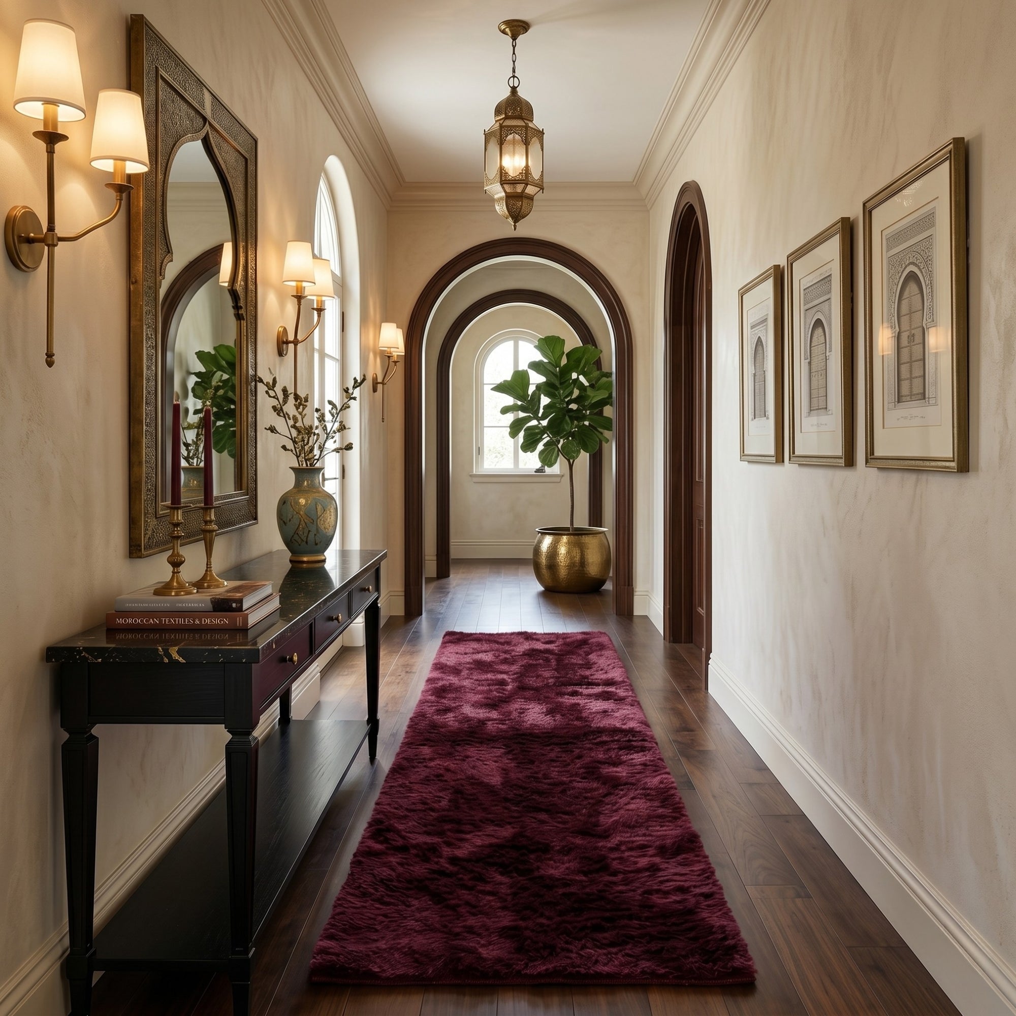 Velvet -  Luxury Shag Moroccan Runner Rug