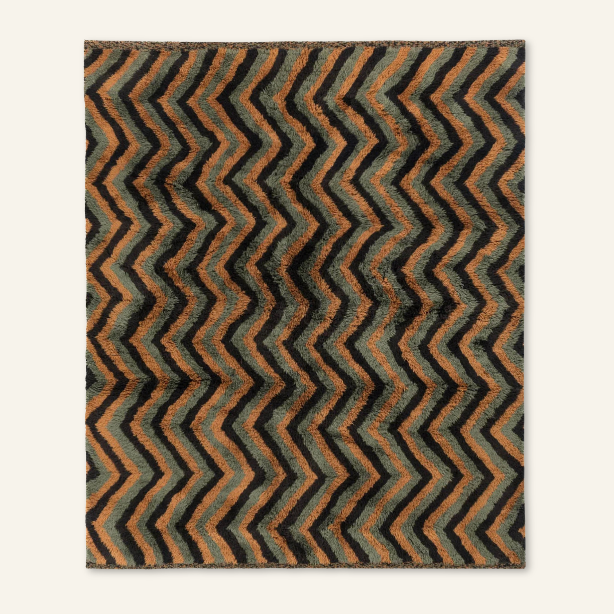 Winding track - Luxury Shag Moroccan Rug