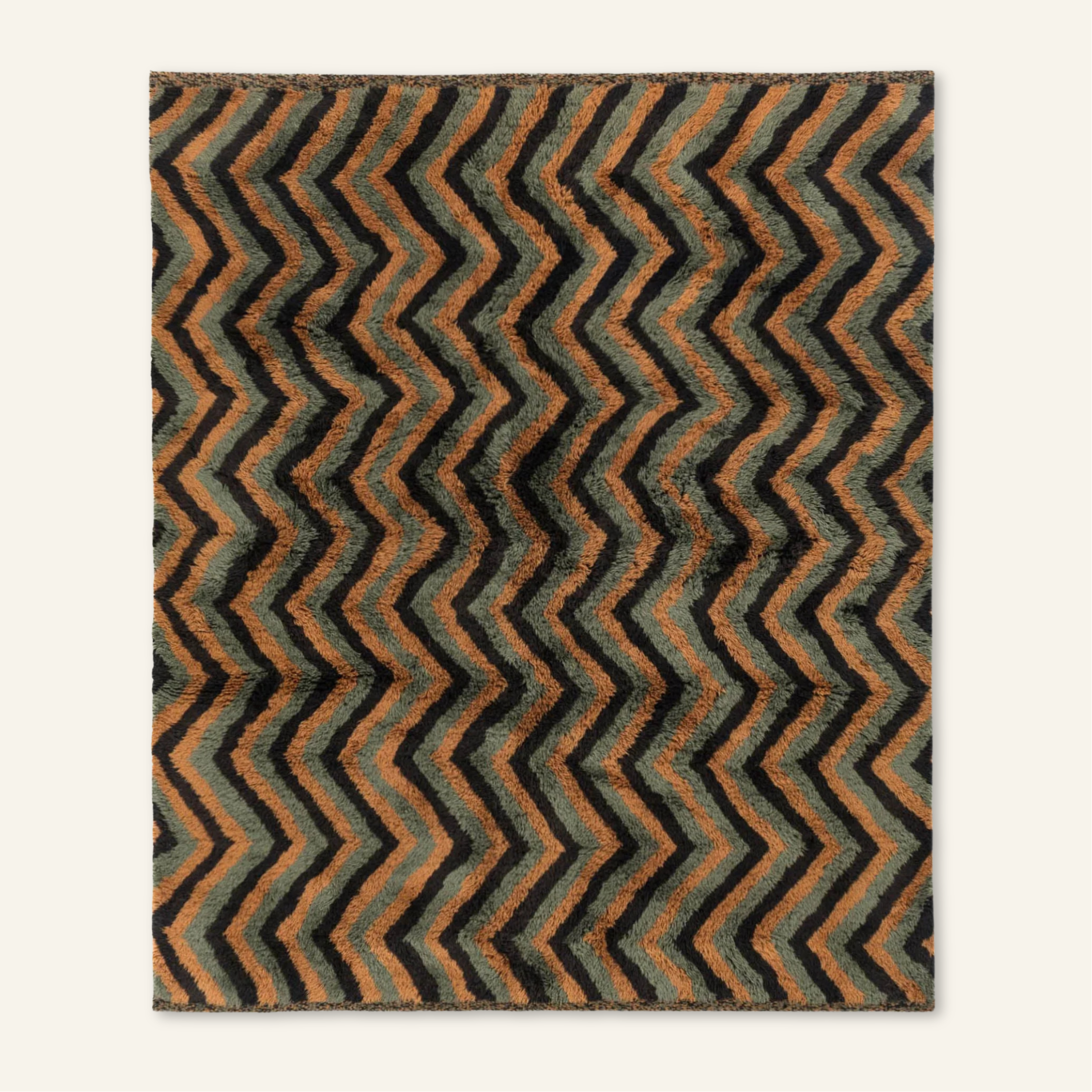 Winding track - Luxury Shag Moroccan Rug