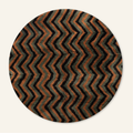 Winding track Round - Luxury Shag Moroccan Rug