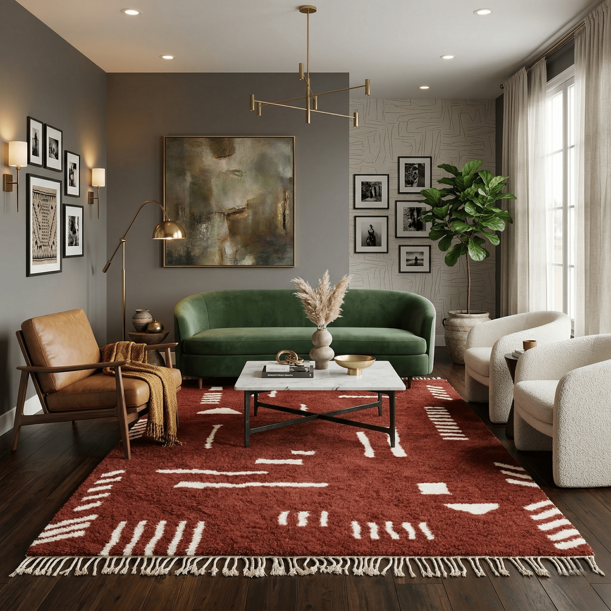 Aanbar - Shag Moroccan rug - Benisouk