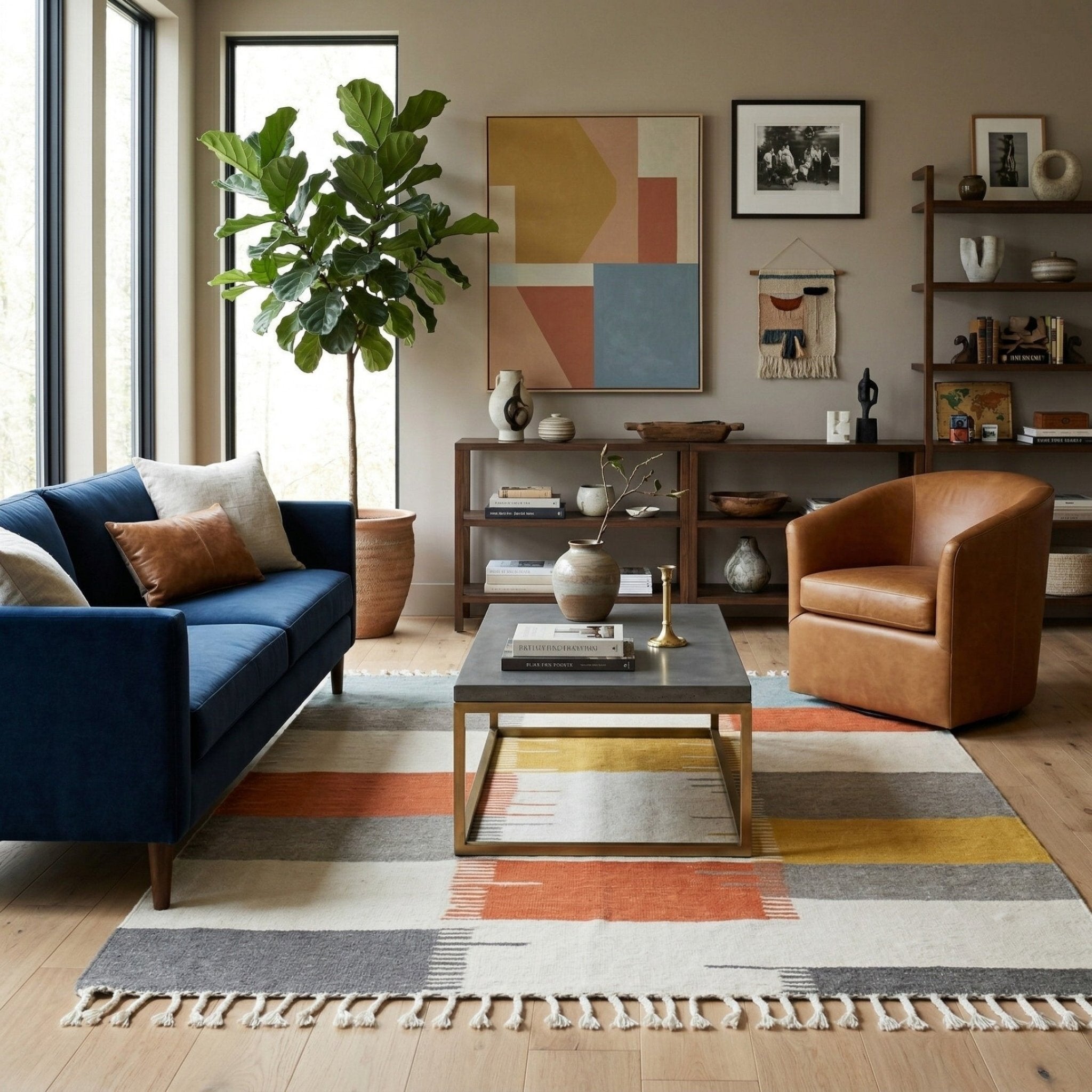 Afous - Flatweave Moroccan rug - Benisouk