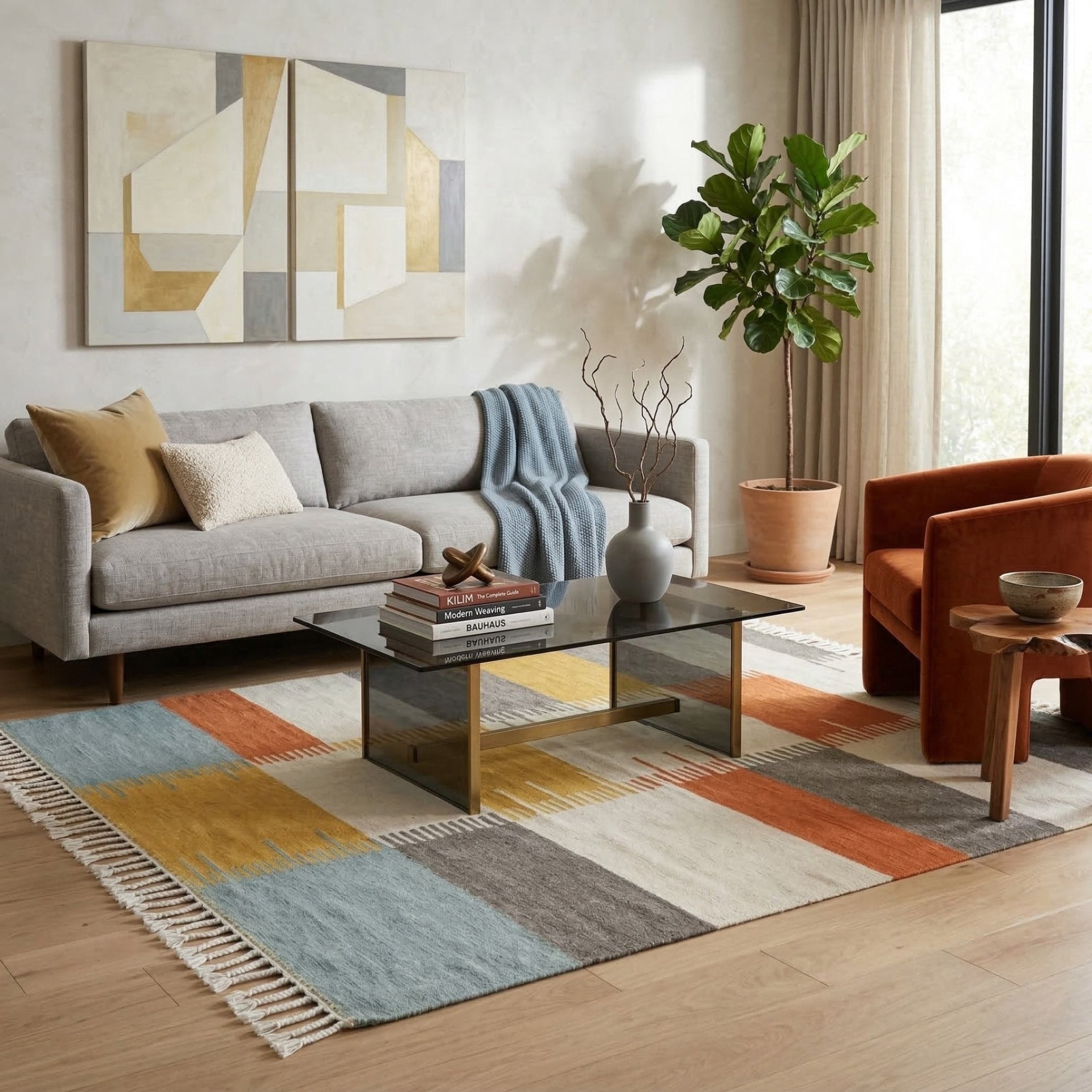 Afous - Flatweave Moroccan rug - Benisouk