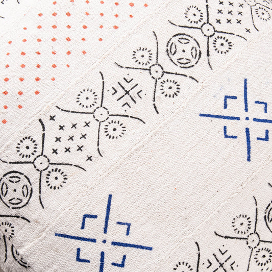 African tribal mudcloth Floor Pillow Cover - Benisouk