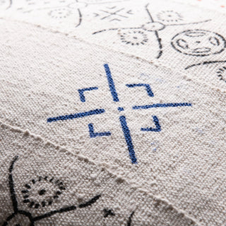 African tribal mudcloth Floor Pillow Cover - Benisouk