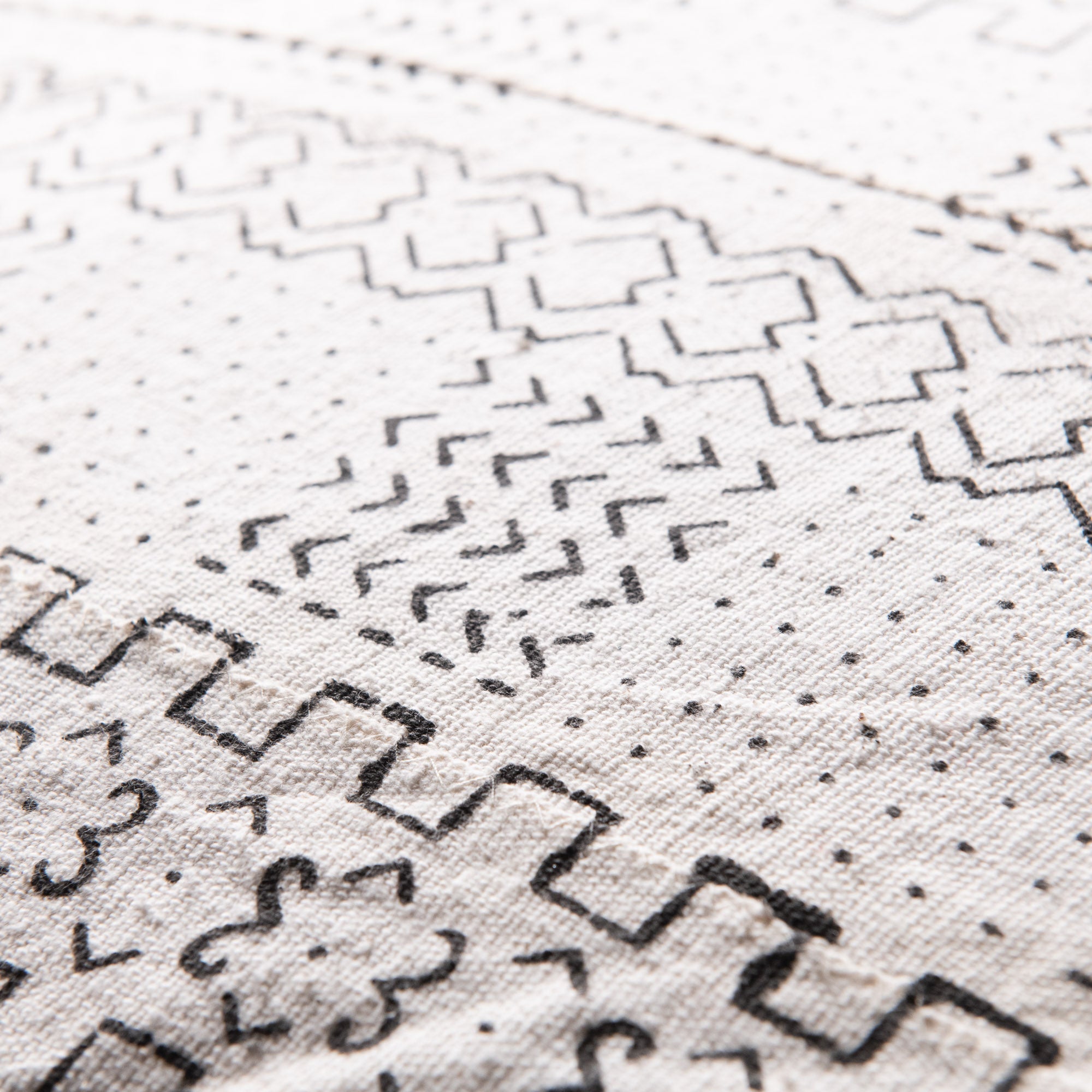 African tribal mudcloth Floor Pillow Cover - Benisouk