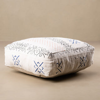 African tribal mudcloth Floor Pillow Cover - Benisouk