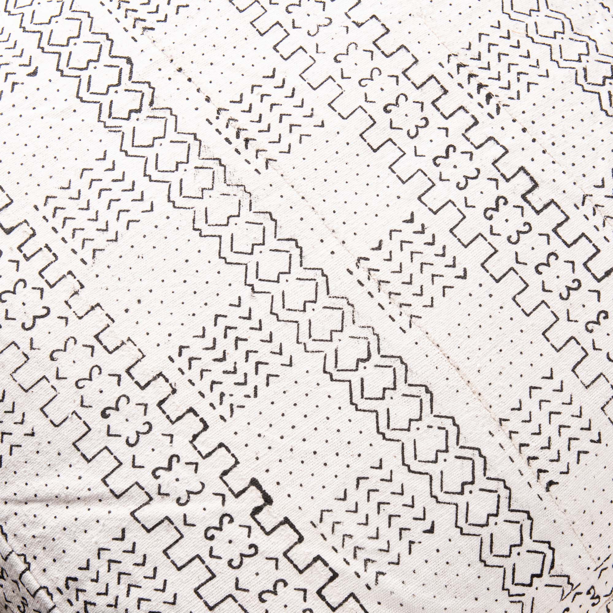 African tribal mudcloth Floor Pillow Cover - Benisouk