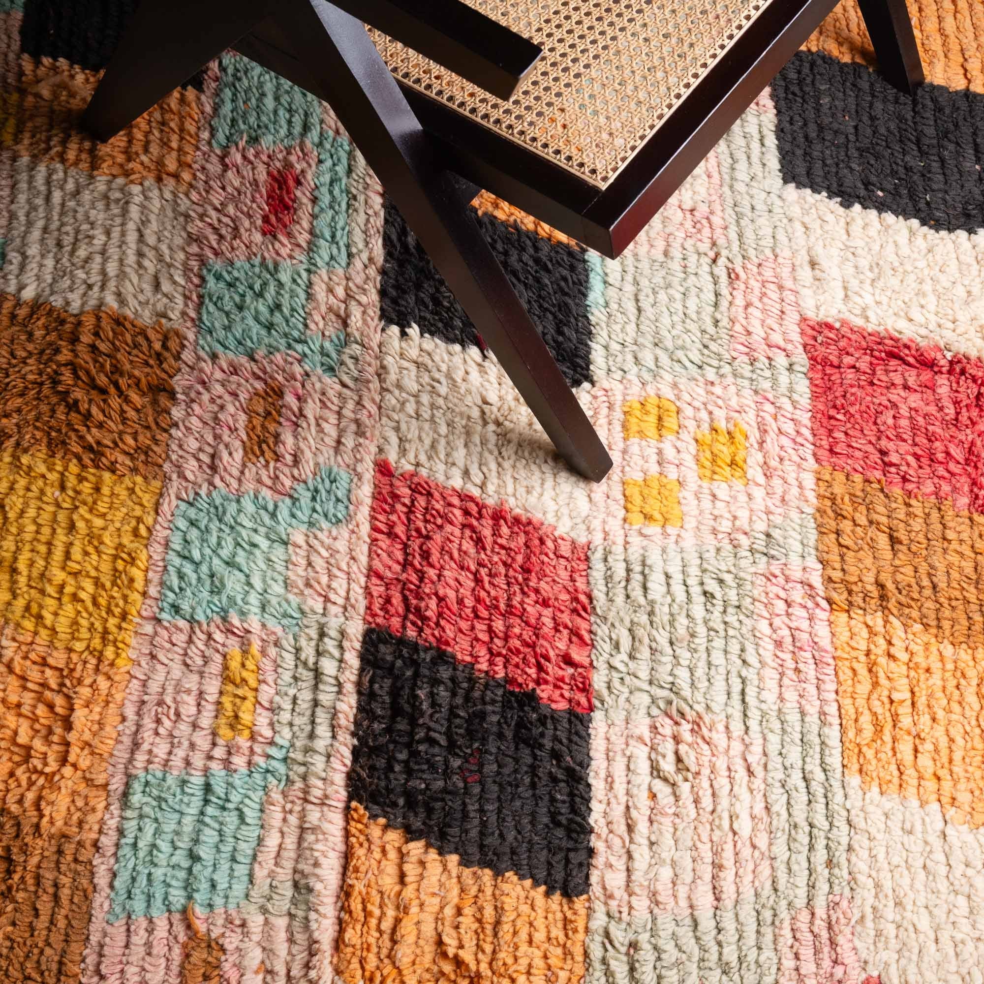 Ahamu - vintage boujad rug - Benisouk