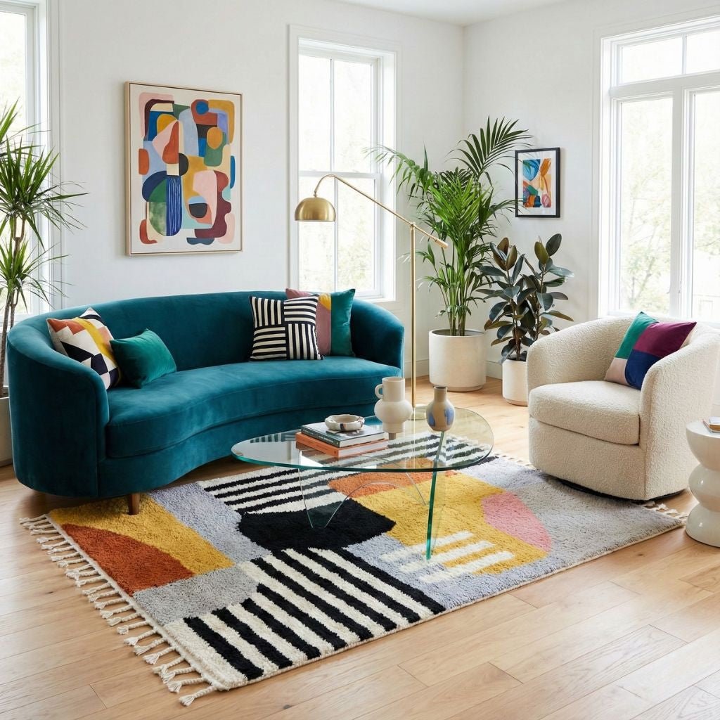 Ahlam - Shag Moroccan rug - Benisouk