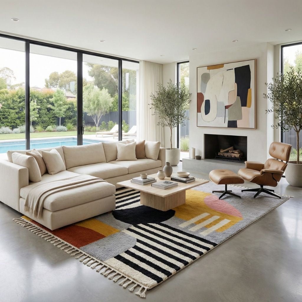 Ahlam - Shag Moroccan rug - Benisouk