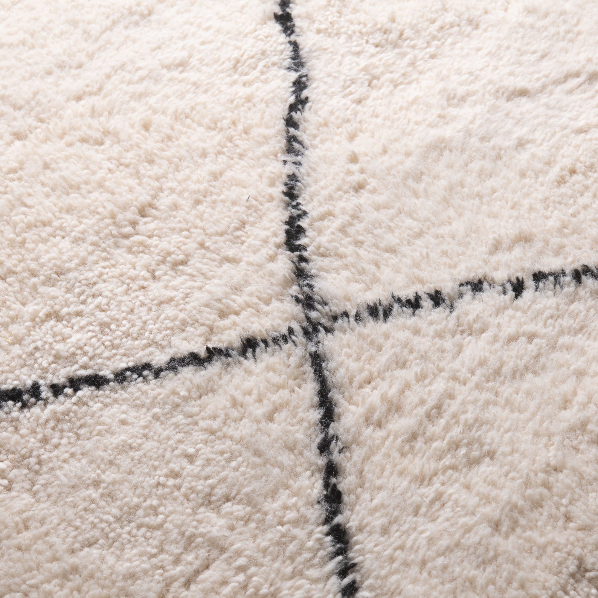 Almas Round - Shag Moroccan rug - Benisouk