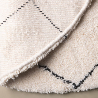 Almas Round - Shag Moroccan rug - Benisouk